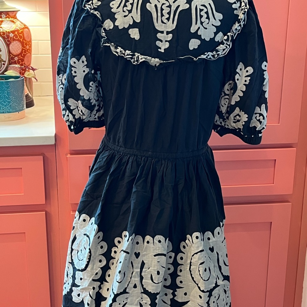 Sea New York Black and Cream Midi Dress - Picture 9 of 12